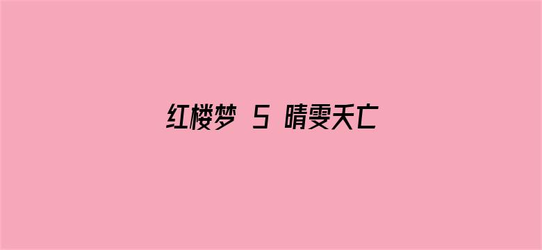 红楼梦 5 晴雯夭亡